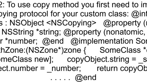 Copy custom class object