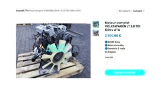 ALLOMOTEUR.COM - Moteur complet VOLKSWAGEN LT 2.8 TDI 130cv ATA