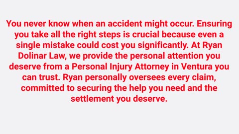 Ryan Dolinar Law : Personal Injury Attorney in Ventura | 93003