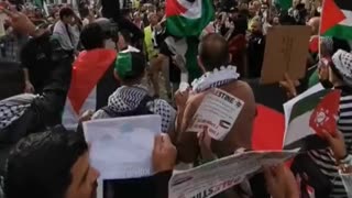 PROTESTS: Pro-Hamas Muslims in Brussels want Islamic Jihad in Europe.