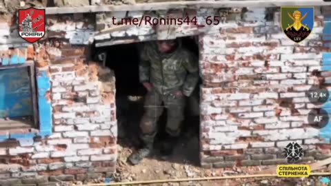 Russian Soldiers Look For Shelter Abandoned Shop