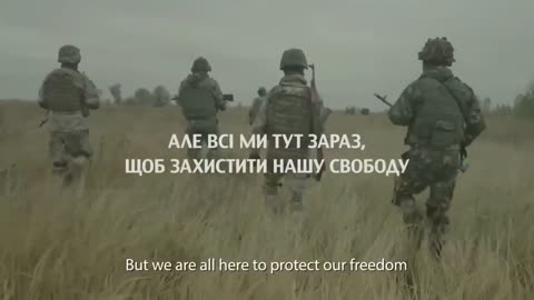 Freedom fighter of Ukraine people