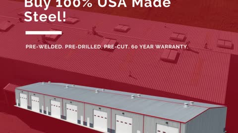 SCC Commercial Steel Buildings! AMERICAN MADE STEEL!