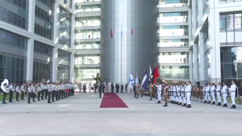 🇬🇧The Moroccan anthem is played at the Israeli military headquarters