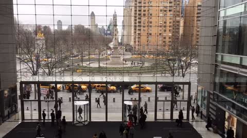 Time lapse of the Columbus Circle in NYC