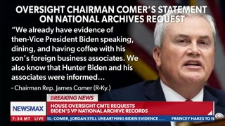 James Comer DEMANDS National Archives Release Unredacted Biden Docs