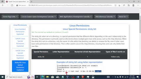 Linux Special Permissions Sticky Bit Easily Explained Simple examples using chmod