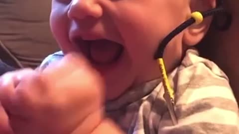 Some Feel Good: Baby Hears Daddy’s Voice for the First a Time