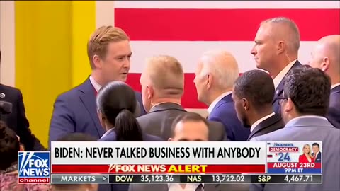 Doocy CONFRONTS Biden to his face, gets triggered reaction: "Not true!"