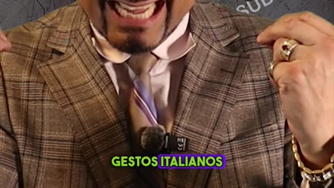 ¡Gestos con las manos italianos! Éste significa "eres un idiota".