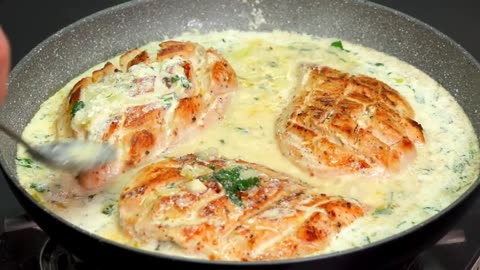 The most delicious chicken breast recipe! Very soft and juicy!