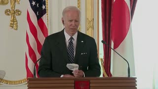 Biden is asked if he is willing to get involved militarily to defend Taiwan