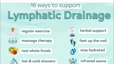 16 ways to Support Lymphatic drainage
