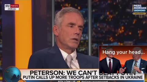 Jordan Peterson says It's naive to think the Russians are going to lose and we're going to win