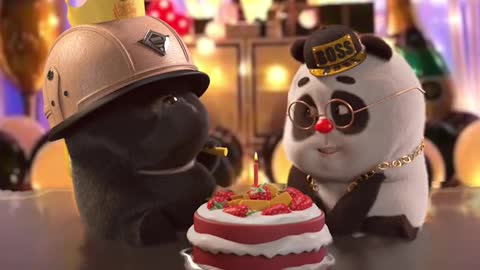 Have a birthday party?#panda funny anime