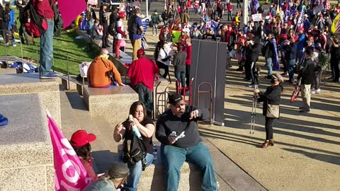 Americans at Trump D.C walk