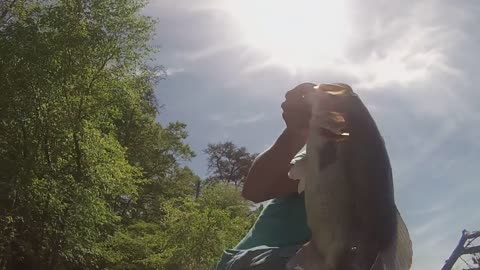 Bass fishing in North East TN. 8 lb kicker