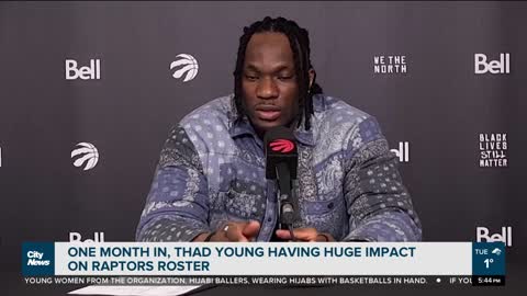 Raptors Thad Young having huge impact on teams' roster
