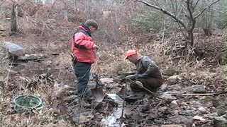 VA Gold On The Creek the creek with gold in it Dec 2 2007 second day