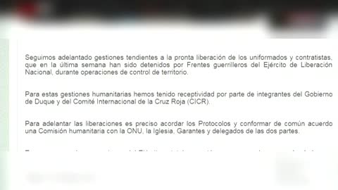 ELN "adelanta gestiones" para liberar a nueve secuestrados en última semana