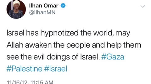 Ihan Omar what do you call this tweet it comes off very anti Israel