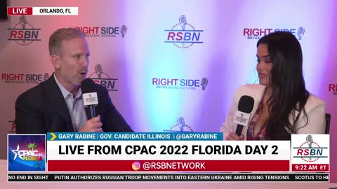Gubernatorial Candidate for Illinois Gary Rabine Interview with RSBN's own Liz Willis at CPAC 2022