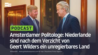 Amsterdamer Politologe: Niederlande sind nach dem Verzicht von Geert Wilders ein unregierbares Land
