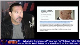 Dems Openly Calling For Using AI to Make a Fake Biden Simulation. Shocking 7-7-2024