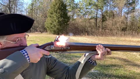 Flintlock Musket firing