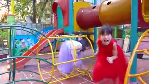 Funny Video for children Indoor playground for kids pretend play