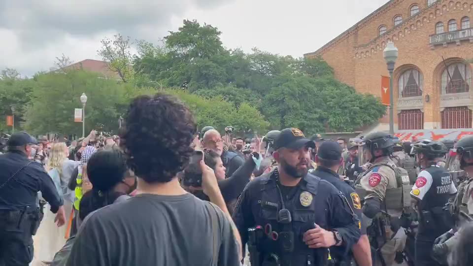 Texas DPS Shows Up In Force To Palestinian Protests At UT Austin