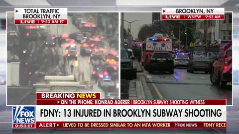 Witness describes Brooklyn subway shooting after multiple people reportedly shot