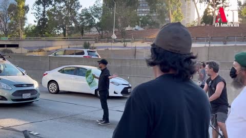 Los Angeles: Pro-Abortion Protesters Shut Down the Freeway and Use Sticks to Attack Passing Drivers