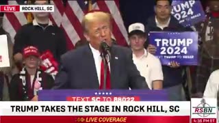 President Trump "We're coming like a freight train in November!"