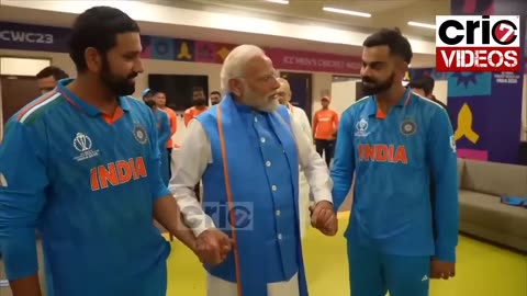 #MODI consoling Indian cricket team after losing world cup final.