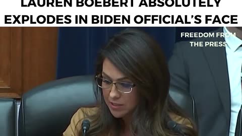 "FUNDED AT THE NANCY PELOSI LEVELS!" - Lauren Boebert Absolutely Explodes On Biden Official