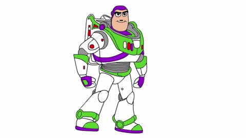 How to Draw Buzz Lightyear from Toy Story Easy Step by Step and Coloring