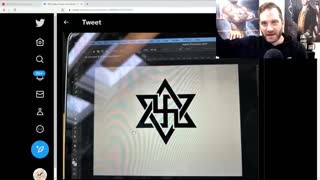 KANYE WEST TWEETS OUT HIS 2024 LOGO - SWASTIKA IN A STAR OF DAVID