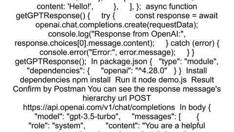 Got an error when I tried to use the Openai SDK in Nodejs