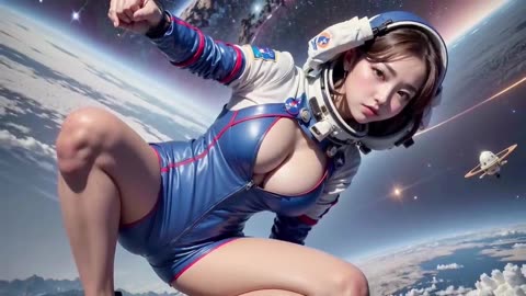 AI LOOKBOOK ART GORGEOUS WOMEN ASTRONAUT