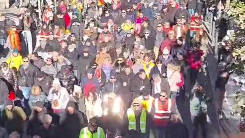 Thousands march in Marseille against French government pension reforms