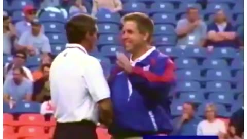 Denver Broncos, Mike Shanahan, Shaking Hands With Sean Payton! (2001)