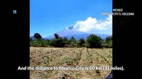 A dangerous volcano erupts again and threatens the city with a population of 19 million people