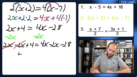 Solving x/3 + 3 = x/2 - 5