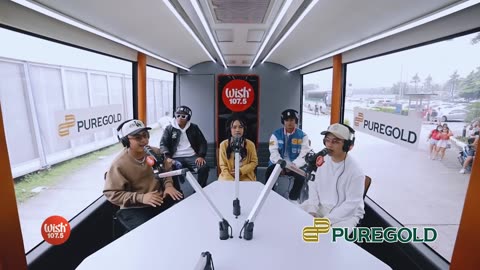 Jr Crown Kath Thome Cyclone and Young Weezy perform Darating LIVE on Wish 1075 Bus