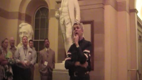 FRC Pastors event DC Singing God bless America in the Capitol Rotunda
