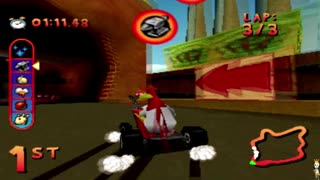 Looney Tunes Racing PS1 Playthrough Playstation 1