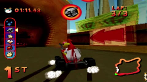 Looney Tunes Racing PS1 Playthrough Playstation 1