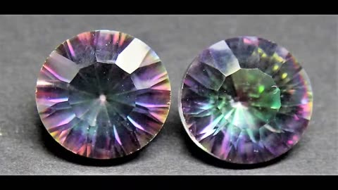 Mystic Topaz Round Cut Rainbow Brazilian