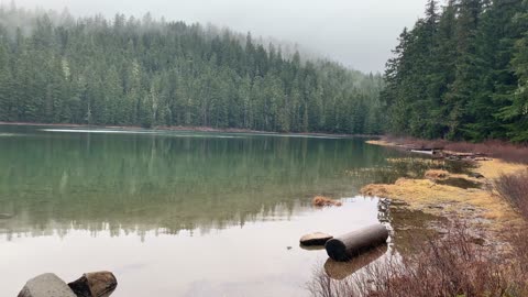 Very Relaxing Calm Lake – Mount Hood National Forest – Oregon – 4K